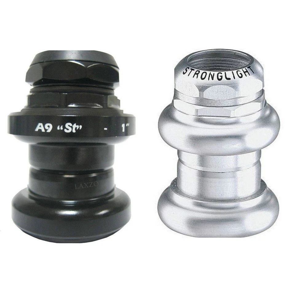 Stronglight A9 1" Threaded Steel Road Bike Headset - Silver / Black - Image 1 of 1