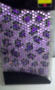 FUNDA PARA TELÉFONO CELULAR I PHONE 5 PÚRPURA ROSA Y NEGRO GEMAS G-4 - Imagen 1 de 2