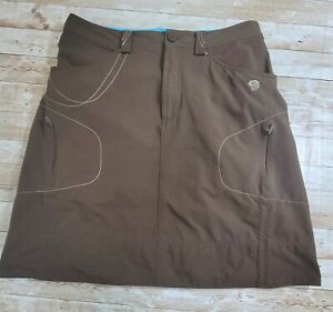 Mountain Hardwear Women’s  Active Casual Hiking Skirt Size 8 Brown Stretchy