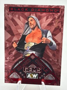 2024 AEW - Black Diamond - Red Squared Circle Gems /25 - Rodderick Strong - Bild 1 von 2