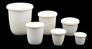 Nuevo 1 pieza 50 ml Crisol de Alúmina con Tapa 99% Al2o3   - Imagen 1 de 4