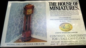 X-Acto House of Miniatures Dollhouse 40068 Bagnall Tall Case Clock Circa 1730 - Picture 1 of 2