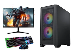 Fast Gaming PC Computer Bundle Intel Quad Core i5 16GB 1TB Windows 10 2GB GT710 - Picture 1 of 6