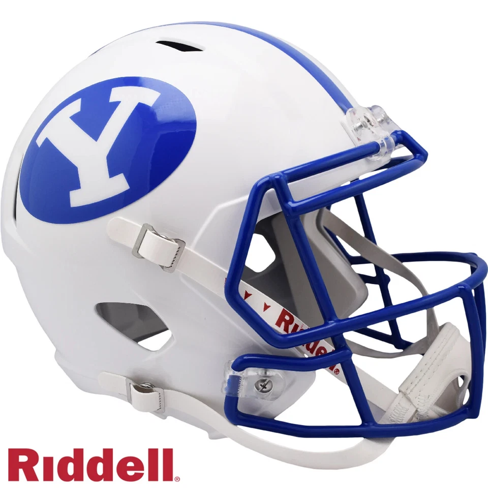 *SALE*  BYU COUGARS FULL SIZE SPEED REPLICA  NCAA RIDDELL FOOTBALL HELMET! - Image 1 of 1