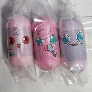Mighty Beanz Pokemon Figuren Konvolut Igglybuff Jigglypuff Wigglytuff Vintage 2004 - Bild 1 von 2