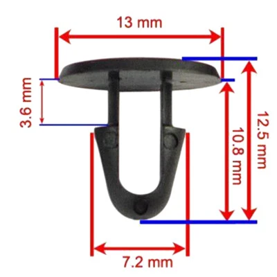 50x Clips de retención de sello de capó para Toyota 90467-08011 para GM 94842841, 94849113 Foto 1 de 4