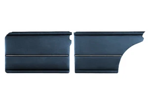 FOR MERCEDES W108 280 S 280 SE DOOR PANEL WITH CHROME TRIM NAVY BLUE PAIR - Picture 1 of 1