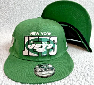New York Jets Hat Cap Snapback Green New Era Big Letters Rodgers Gardner NY NFL - Image 1 of 4
