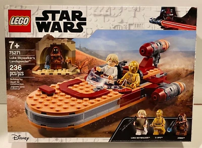 🔥 LEGO 75271 Star Wars: Luke Skywalker's Landspeeder RETIRED FACTORY SEALED SET - Image 1 of 4