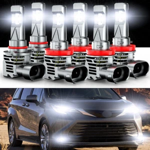 Kit de faros antiniebla de haz alto-bajo LED para Toyota Sienna 2011 2012-2020 - Imagen 1 de 11