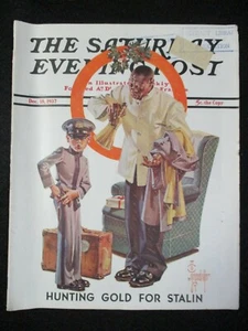 Vintage Saturday Evening Post December 18,1937 J.C Leyendecker cover art - Picture 1 of 4