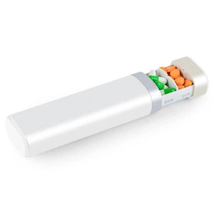 1x Pill Box Medicine Organizer Box Case Travel Tablet Container White Box Holder - Picture 1 of 7