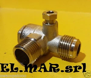 Valvola di Ritegno 1/2 M x 3/8 M Compressore aria compressa valvola ritenuta - Imagen 1 de 1