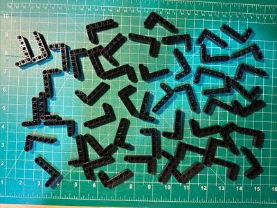 LEGO Technic - 50 x L Studless Beams - 5x3 - BLACK - Liftarms - New, 32526 - Image 1 of 4