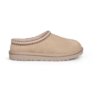 UGG TASMAN DRIFTWOOD SUEDE SHEEPSKIN COMFORT WOMEN'S SLIPPERS SIZE US 10 NEW - Picture 1 of 5