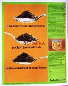 1980 House of Grolier "INDIA TEA CLUB" Werbedruck - Original Vintage Ad - Bild 1 von 1