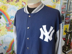 Vintage 90's New York Yankees MLB Baseball Varsity Sweatshirt Jacket XL - Picture 1 of 6