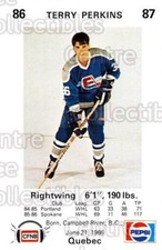1986-87 Fredericton Express #20 Terry Perkins