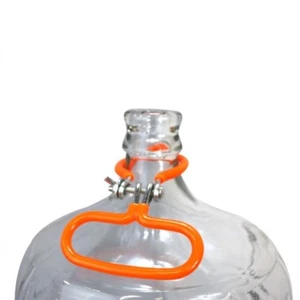 Mango de carboy de metal para cerveza casera y vinificación se adapta a carboys de 3-6 galones naranja NUEVO - Imagen 1 de 5