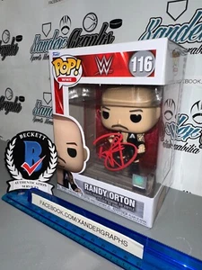 RANDY ORTON WWE WRESTLING 116 FIRMATO AUTOGRAFO FUNKO POP-BAS COA BECKETT - Foto 1 di 11
