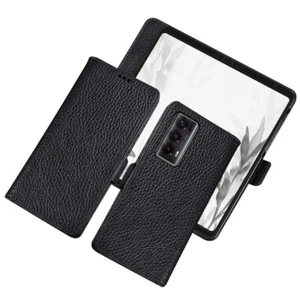Echtleder Klapphülle Magnetverschluss Tasche Slim Case für HONOR Magic V2 RSR Vs - Picture 1 of 11