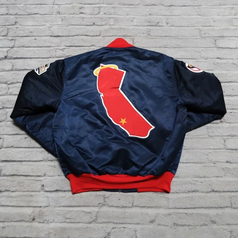 Vintage 80s California Angels Satin Jacket by Starter Size L Cover