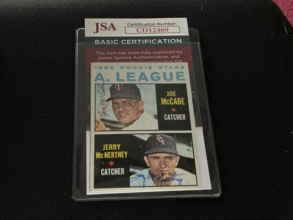 Autographed  1964. Rookies w/ JOE MCCABE & JERRY MCNERTNEY .      JSA.       #JJ - Image 1 of 1