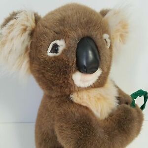 FAO Schwarz Koala Bear Plush with Eucalyptus Leaves Australian Animal Large 18" 