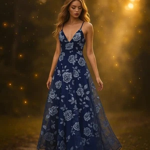 Vestido Trixxi Romántico Femenino Floral Elegancia Capricho Hada Oscura Etéreo 3 - Imagen 1 de 10