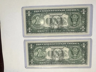 2006  $1 ERROR  -  Face to Back FULL Offset Printing AUCTION IS FOR 1 BILL! - Image 1 of 3