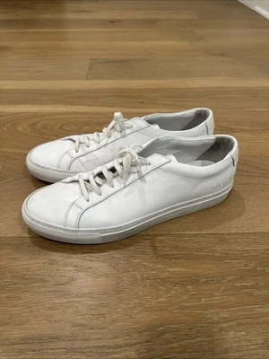 Common Projects Achilles Low White Leather Sneakers Men's US 11 EU 44 - Image 1 of 4
