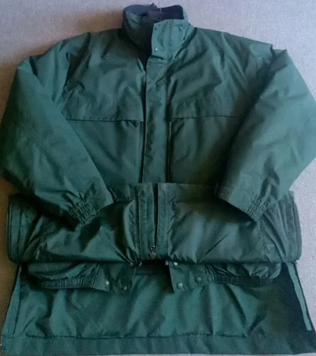 Chaqueta Parka LL Bean Para Hombre 2XL Plumón de Ganso Gore Tex Verde Campo Cremallera Completa Usada en Excelente Condición Foto 1 de 4