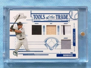 2005 Playoff Absolute Ivan Rodriguez Quad Memorabilia Card, Limited 50 - Picture 1 of 3