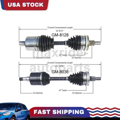 Front Passenger Driver Side CV Axle Joint Fits 2000 2001 1997 Chevrolet Lumina Foto 1 de 3