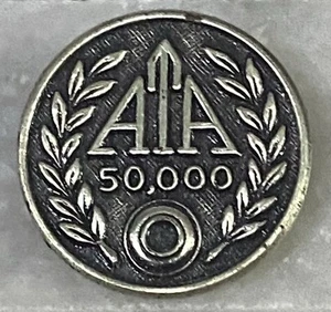 Seltene Sterling Silber ATA American Trapshooting Association 50.000 Anstecknadel 3/4 Zoll - Bild 1 von 2