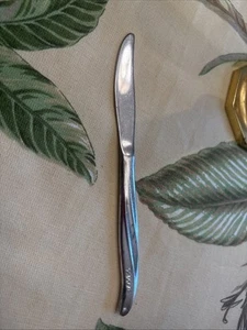 Vintage TWA International Silver Co. Wirbelmuster Messer - Bild 1 von 2