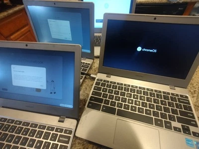 Lot Of 4 SAMSUNG XE310XBA K01US Chromebook 4 11.6" Intel Celeron N4000 4GB - Image 1 of 4