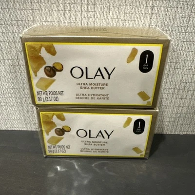LOT OF 2- Olay Moisture Ultra Moisture With Shea Butter Beauty Bar 3.17 oz - Image 1 of 4