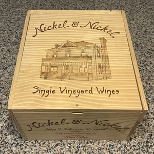Nickel & Nickel 2006 Sullenger Vineyard 6-Bottle Empty Wooden Wine Crate - Picture 1 of 8