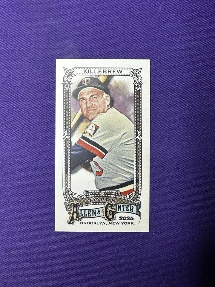 Allen & Ginter Mini A&G 2025 espalda n.º #/50 Harmon Killebrew Minnesota Twins SSP Foto 1 de 2