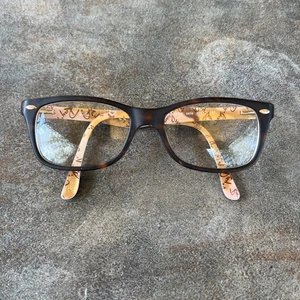 Ray Ban RB 5228 5409 Square Havana Brown Eyeglasses Optical Frame Only 50-17-140 - Picture 1 of 8