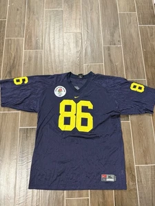 Nike Team Michigan Wolverines #86 Football Jersey XL Rose Bowl Patch Navy - Picture 1 of 5