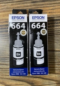 Epson 664 Standard Capacity EcoTank Genuine Single Ink Bottle Black New Sealed - Picture 1 of 5