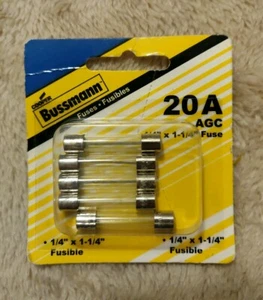 Bussmann Automotive Fuses 20A AGC (BP/AGC-20-RP)  - Picture 1 of 3