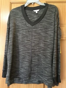 New Secret Treasures Womens Dark Gray Top Long Sleeve Lounge Nightshirt many sz - Picture 1 of 1