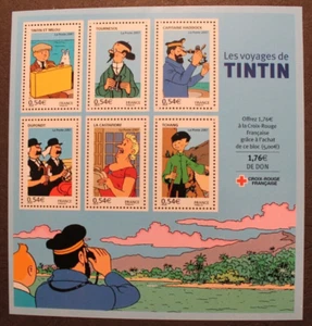 Bloc Feuillet BF 109 - FRANCE - Les voyages de TINTIN - Neuf ** - 2007 - Bild 1 von 1