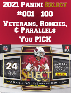2021 PANINI SELECT FOOTBALL CARDS #001-100 BASE, ROOKIES & PARALLELS  - YOU PICK