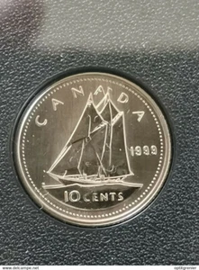 10 CENTS 1999 CANADA UNC / ISSUE DU COFFRET proof - Picture 1 of 2