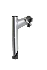 22.2mm Bike Steel Short Reach Handlebar Stem 50mm reach Silver 25.4mm clamp - Picture 1 of 1