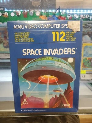 NEW Space Invaders Blue Box Atari 2600 CX2632 With Hang Tag ~ Sealed Old Stock - Image 1 of 4